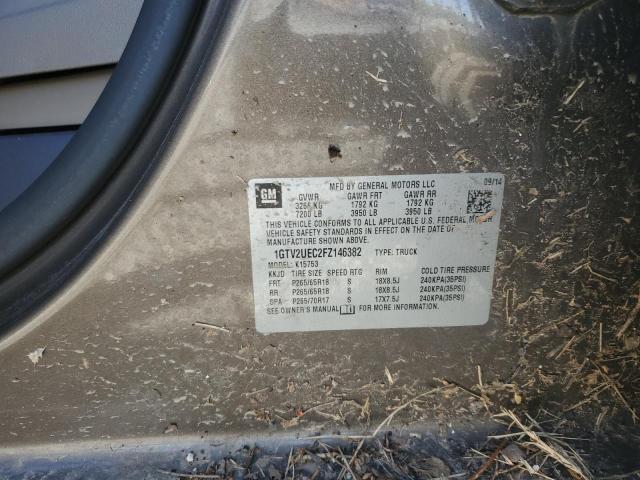1GTV2UEC2FZ146382 GMC Sierra K1500 Sle
