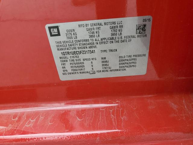 1GTR1UEC5FZ317341 GMC Sierra C1500 Sle