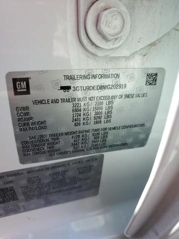 3GTU9DED8MG202919 GMC Sierra K1500 Slt