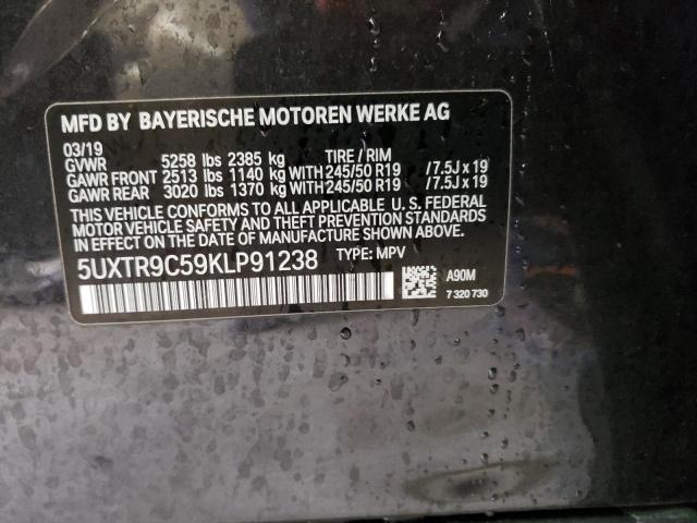 5UXTR9C59KLP91238 BMW X3 Xdrive30i