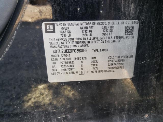 3GTU2UECXFG353095 GMC Sierra K1500 Sle
