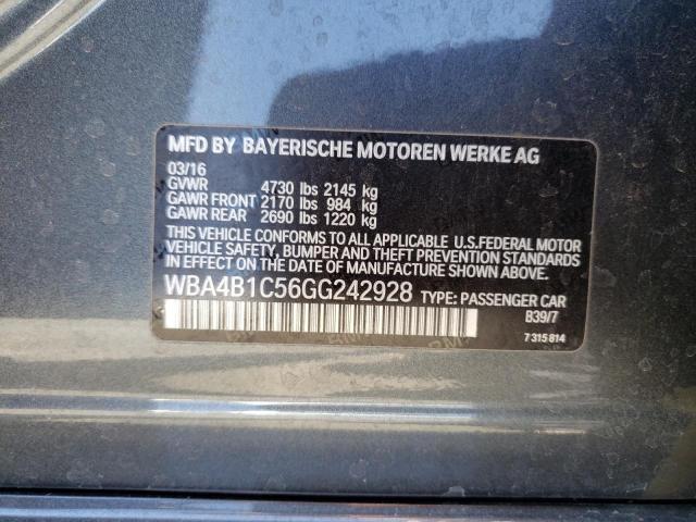 WBA4B1C56GG242928 BMW 435 I Gran Coupe