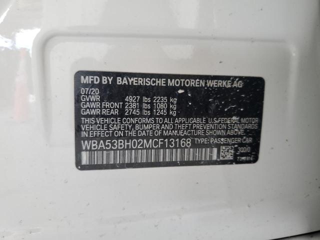 WBA53BH02MCF13168 BMW 530 I
