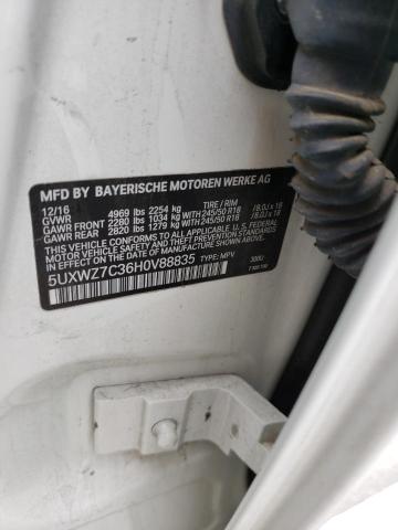 5UXWZ7C36H0V88835 BMW X3 Sdrive28i