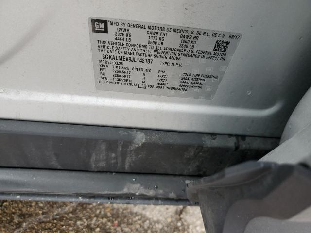3GKALMEV9JL143187 GMC Terrain Sle