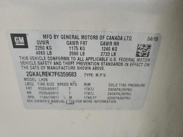 2GKALREK7F6359683 GMC Terrain Sle