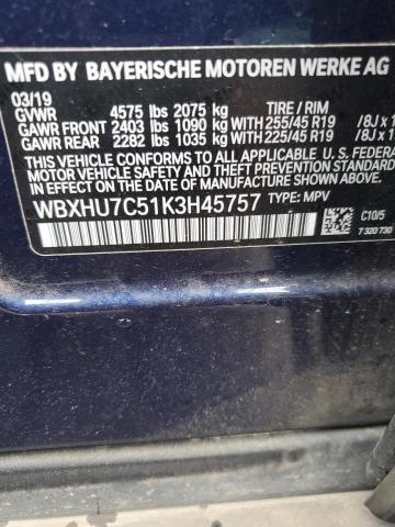 WBXHU7C51K3H45757 BMW X1 Sdrive28i