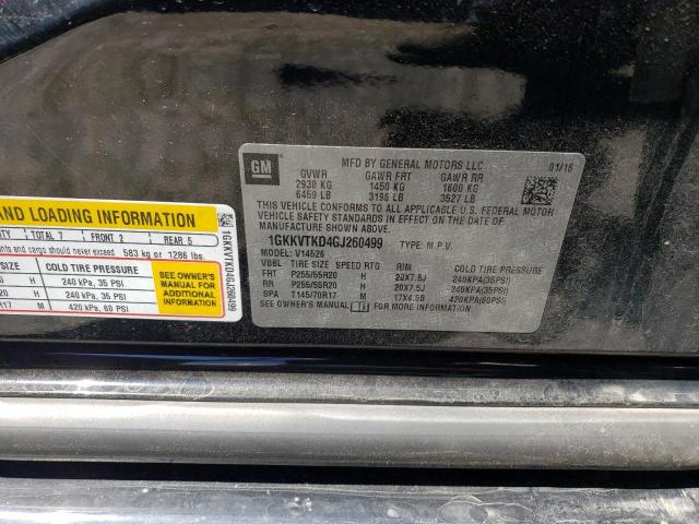 1GKKVTKD4GJ260499 GMC Acadia Denali