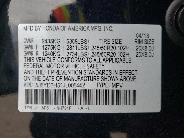 5J8YD3H51JL008442 Acura Mdx Technology