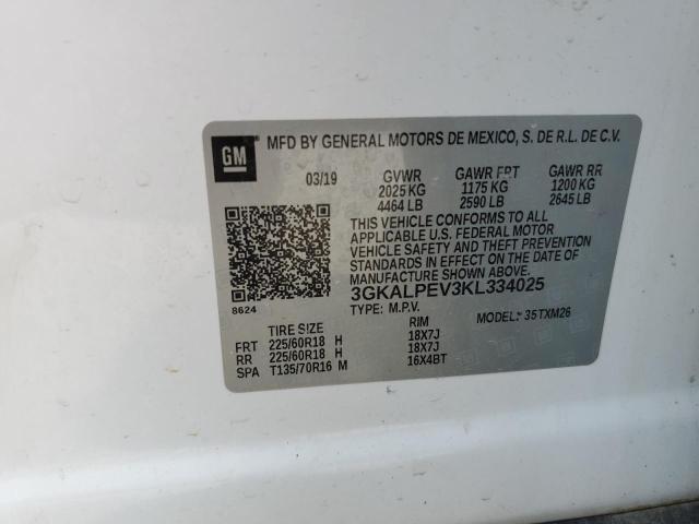 3GKALPEV3KL334025 GMC Terrain Slt