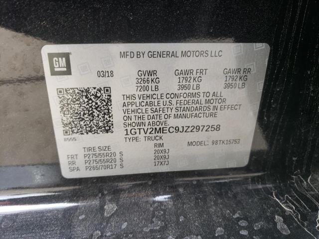 1GTV2MEC9JZ297258 GMC Sierra K1500 Sle