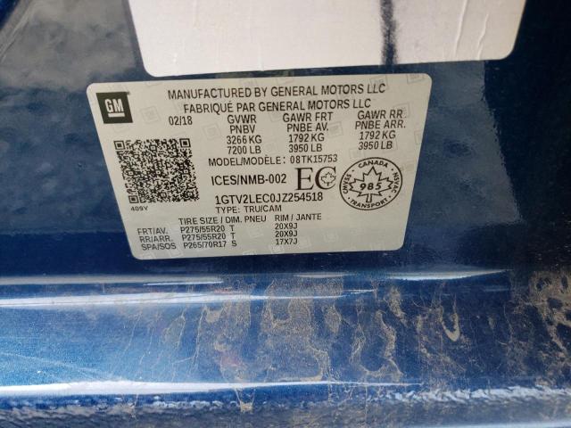 1GTV2LEC0JZ254518 GMC Sierra K1500