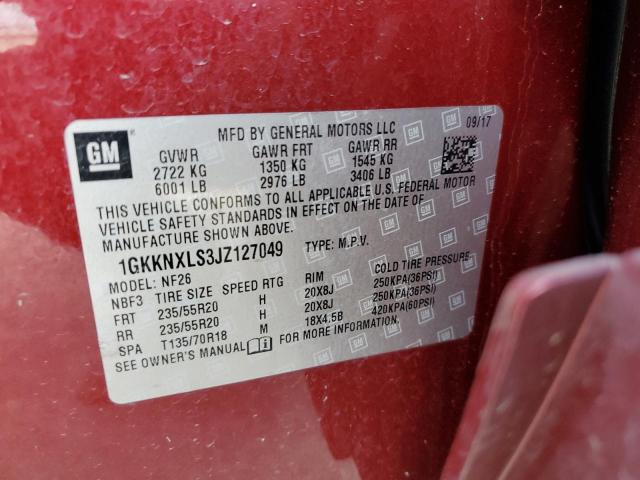 1GKKNXLS3JZ127049 GMC Acadia Denali