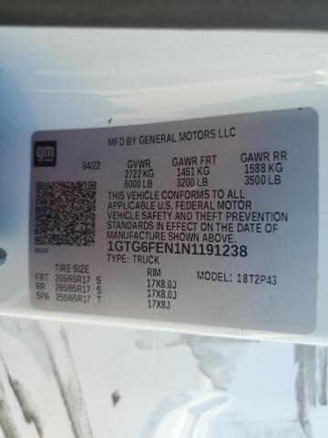 1GTG6FEN1N1191238 GMC Canyon At4