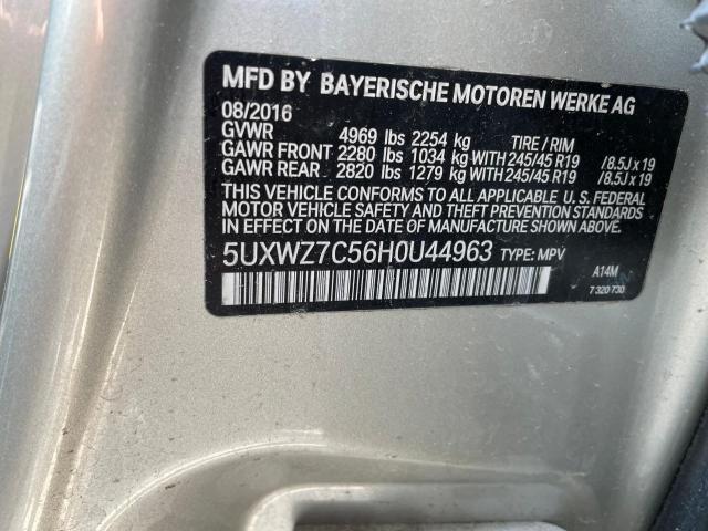 5UXWZ7C56H0U44963 BMW X3 Sdrive28i