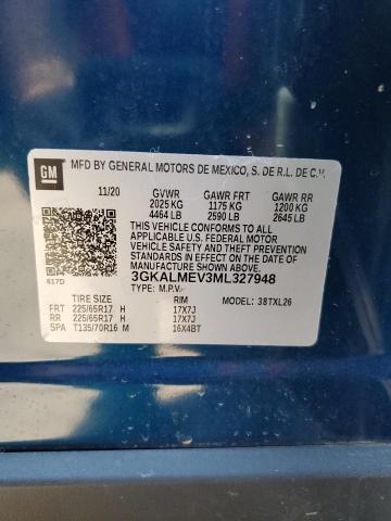 3GKALMEV3ML327948 GMC Terrain Sle