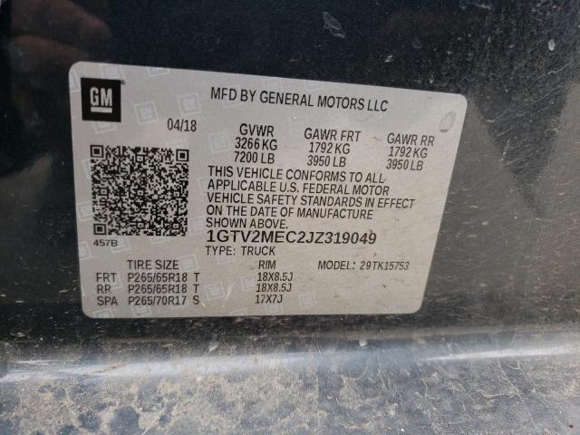 1GTV2MEC2JZ319049 GMC Sierra K1500 Sle