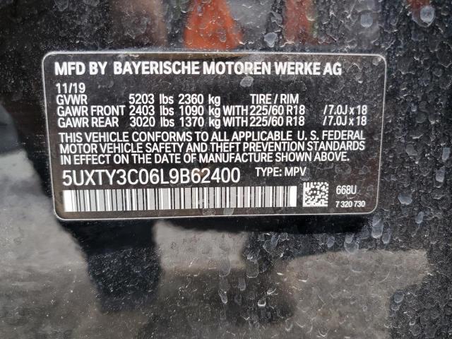 5UXTY3C06L9B62400 BMW X3 Sdrive30i