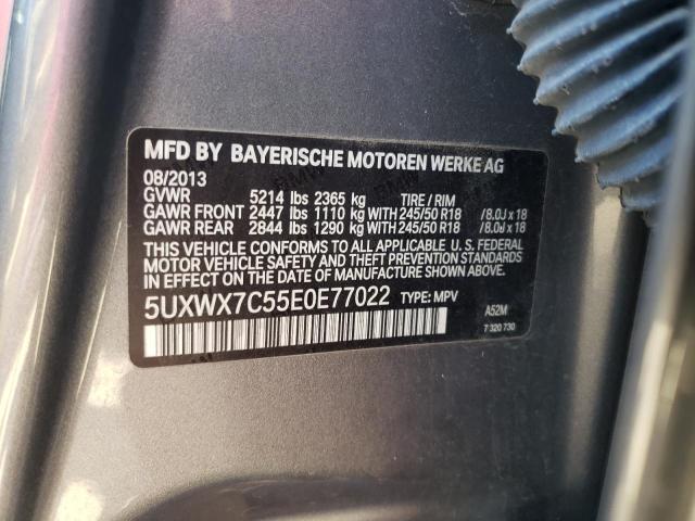 5UXWX7C55E0E77022 BMW X3 Xdrive35i