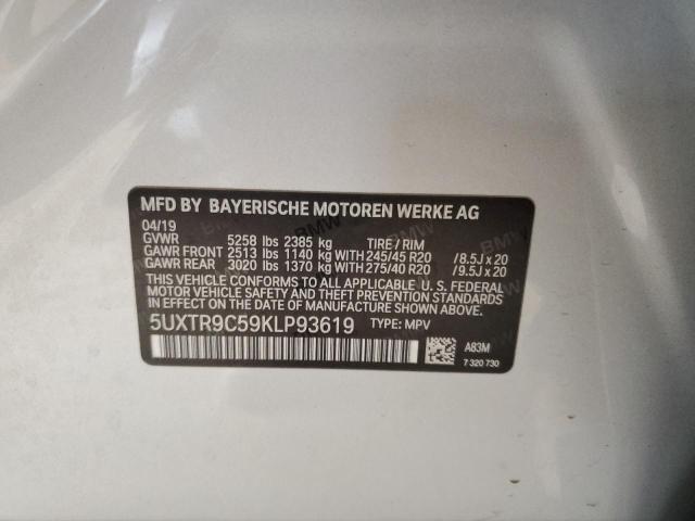 5UXTR9C59KLP93619 BMW X3 Xdrive30i