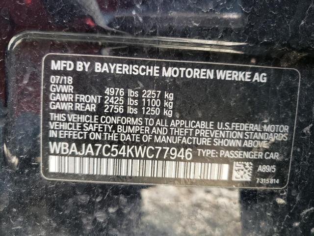 WBAJA7C54KWC77946 BMW 530 XI