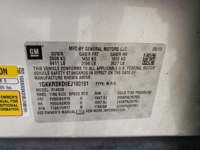 1GKKRSKD9EJ180191 GMC Acadia Slt-2