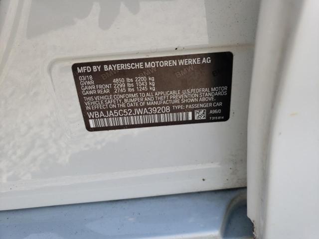 WBAJA5C52JWA39208 BMW 530 I