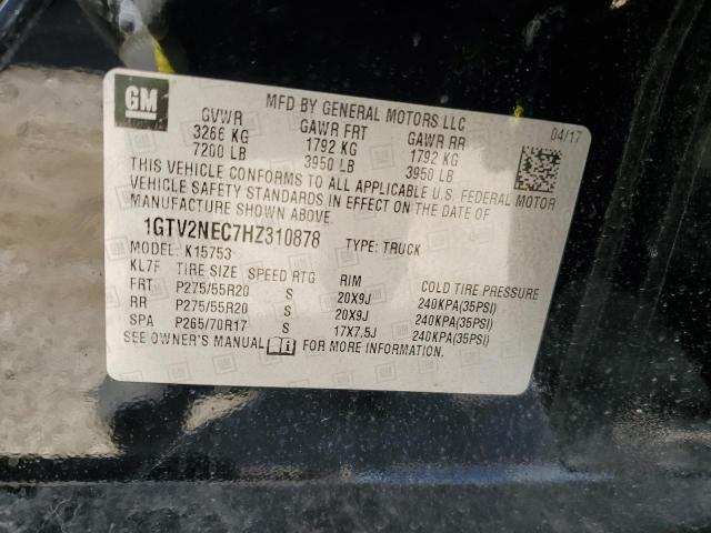 1GTV2NEC7HZ310878 GMC Sierra K1500 Slt