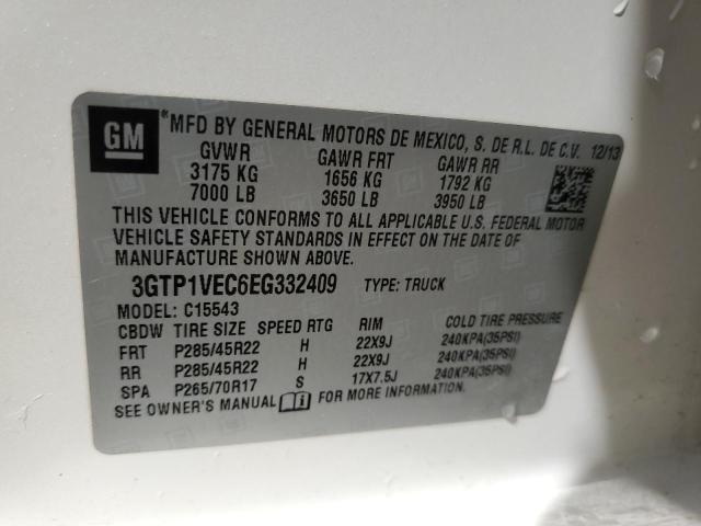 3GTP1VEC6EG332409 GMC Sierra C1500 Slt