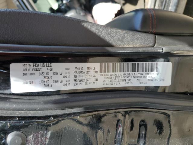 1C4RDJDG1JC372276 Dodge DURANGO GT