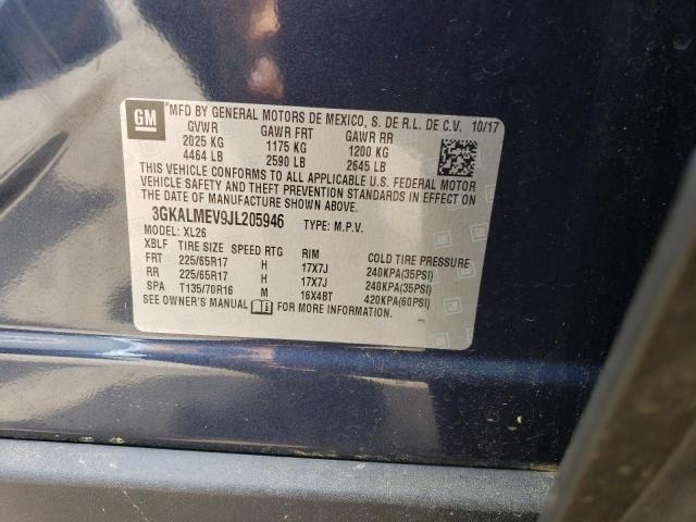 3GKALMEV9JL205946 GMC Terrain Sle