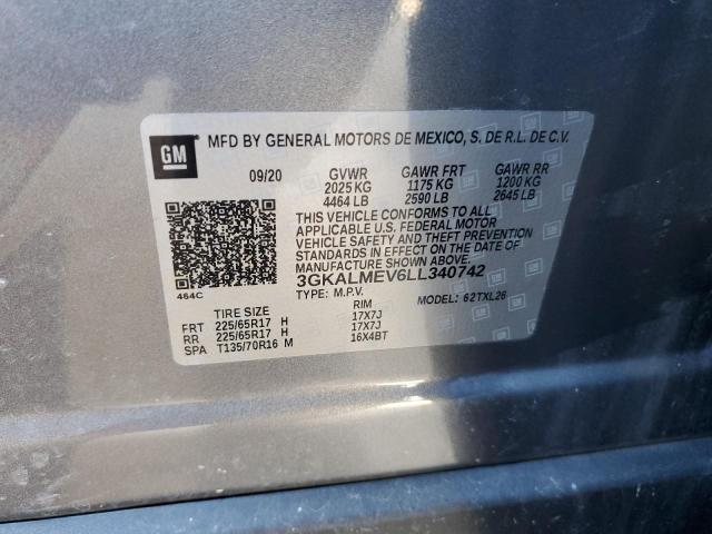 3GKALMEV6LL340742 GMC Terrain Sle