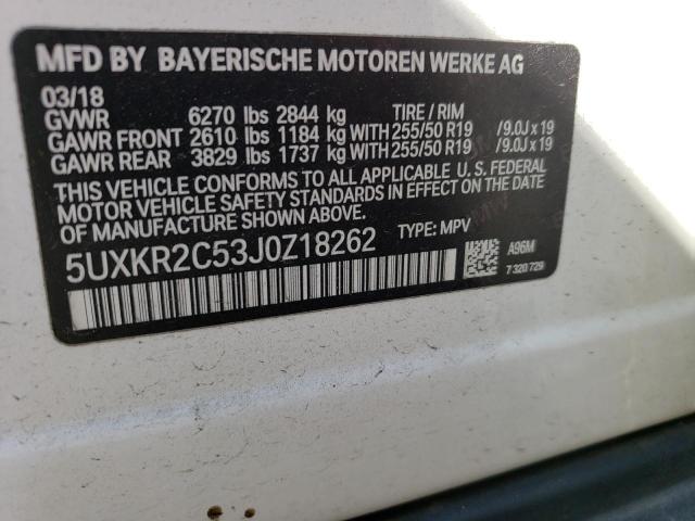 5UXKR2C53J0Z18262 BMW X5 Sdrive35i