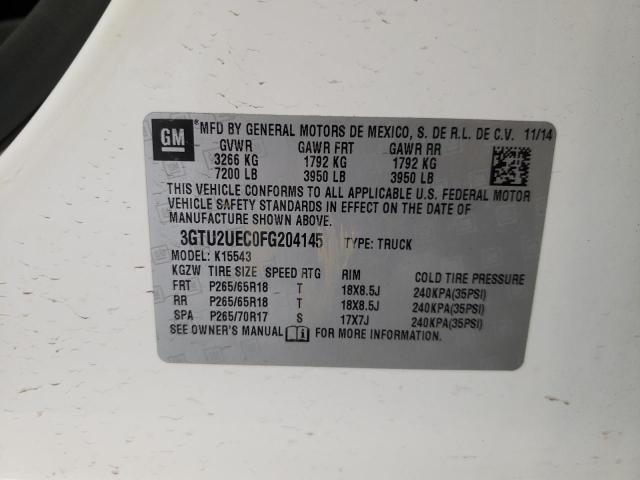 3GTU2UEC0FG204145 GMC Sierra K1500 Sle