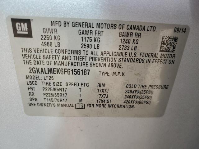 2GKALMEK6F6156187 GMC Terrain Sle
