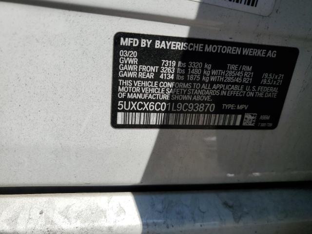 5UXCX6C01L9C93870 BMW X7 M50i