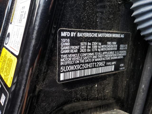 5UXWX9C50H0T12962 BMW X3 Xdrive28i
