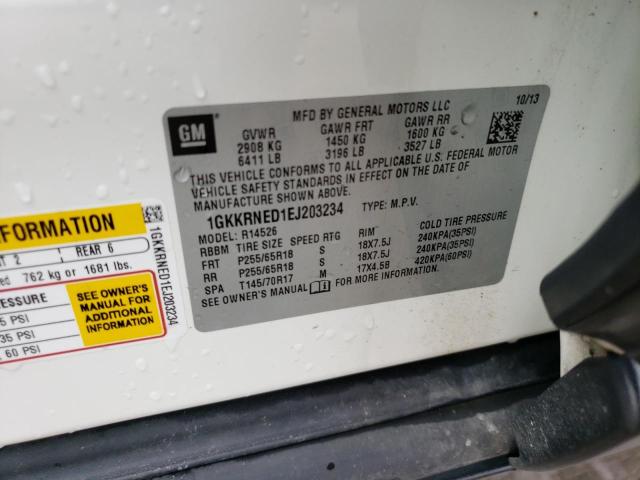 1GKKRNED1EJ203234 GMC ACADIA SLE