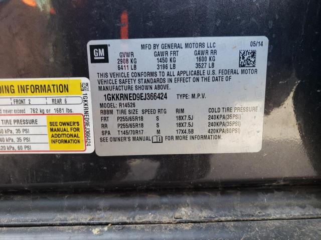 1GKKRNED9EJ366424 GMC ACADIA SLE