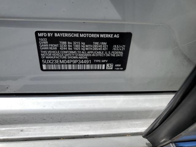 5UX23EM04P9P34491 BMW X7 Xdrive40i