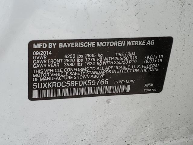 5UXKR0C58F0K55766 BMW X5 Xdrive35i
