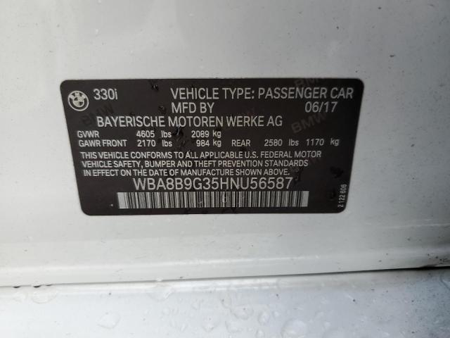 WBA8B9G35HNU56587 BMW 330 I
