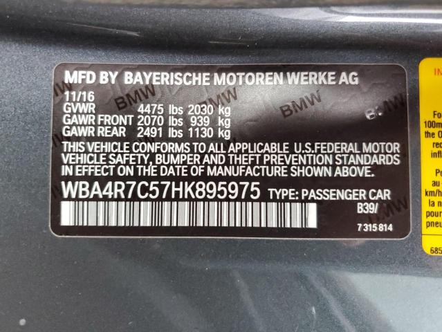 WBA4R7C57HK895975 BMW 430I