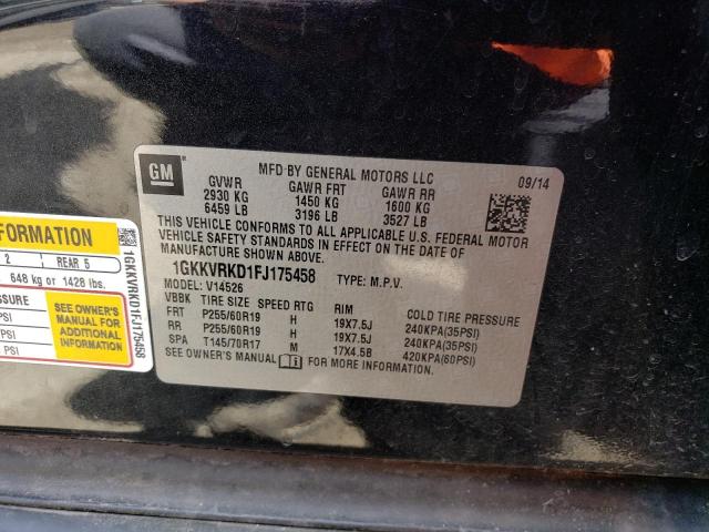 1GKKVRKD1FJ175458 GMC Acadia Slt-1