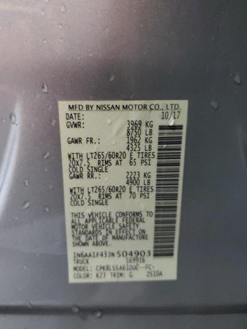 1N6AA1F43JN504903 Nissan Titan Xd Sl