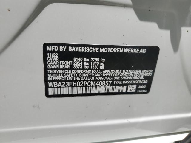 WBA23EH02PCM40857 BMW 740 I
