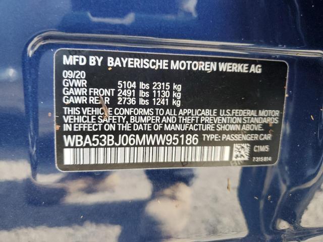 WBA53BJ06MWW95186 BMW 540 I