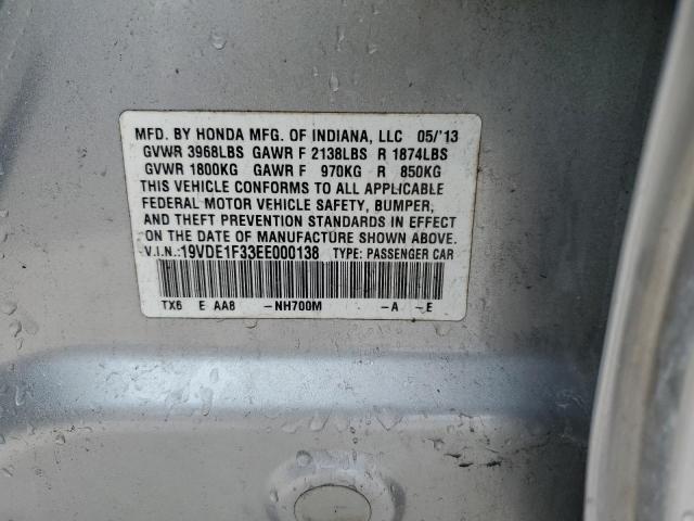 19VDE1F33EE000138 Acura ILX 20