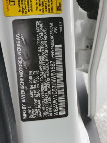 WBAVM1C53EVW51587 BMW X1 Sdrive28i