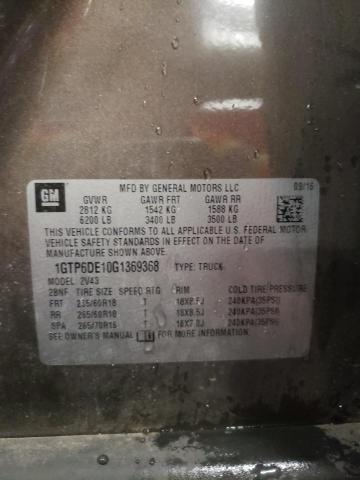 1GTP6DE10G1369368 GMC CANYON SLT